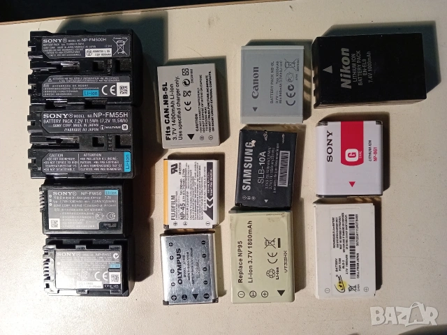Батерии и зарядни за фотоапарати