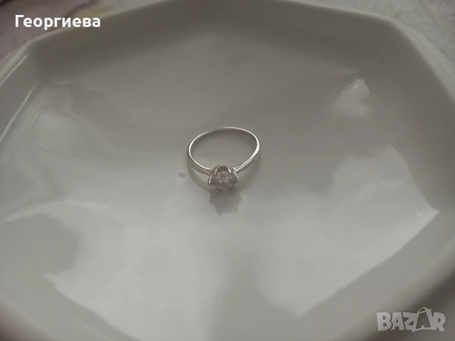 Три дамски сребърни пръстена, снимка 9 - Гривни - 41866620