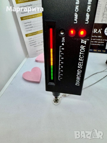 Сребърно колие с мойсанит (диамант) 1 карат, снимка 12 - Колиета, медальони, синджири - 54241145