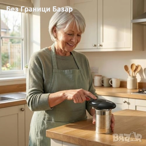 Нова автоматична Електрическа отварачка за консерви за възрастни и артрит с 1 бутон, снимка 3 - Аксесоари за кухня - 54100667