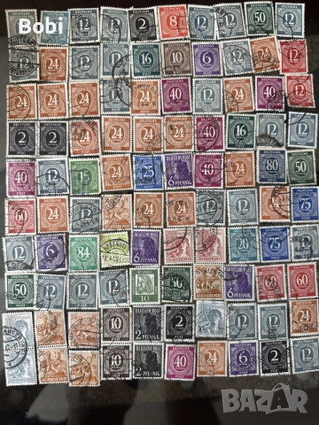 Немски лот пощенски марки 1919-1949г, снимка 4 - Филателия - 55537329