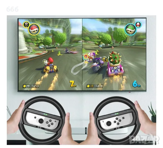 Комплект 2 волана за Nintendo Switch, Jys, Черни, снимка 2 - Друга електроника - 55582771