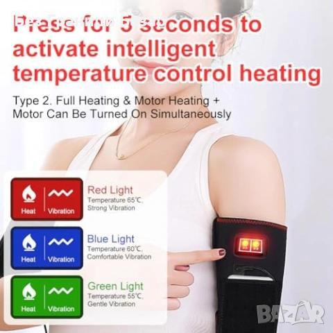 Нов USB нагревател за китка и палец 3 температури универсална Електрическа гривна, снимка 5 - Други - 54202736