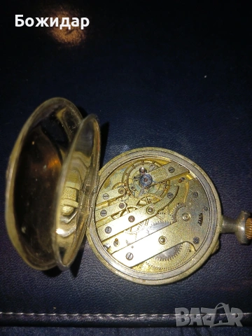 Джобен часовник. С порцеланов циферблат., снимка 3 - Колекции - 54141876