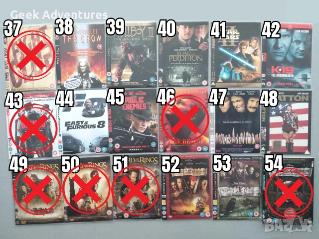 Екшън, Драма, Трилър, Ужаси Филми DVD's - Оригинални Филмови Дискове на Английски Език, снимка 4 - Екшън - 47015417