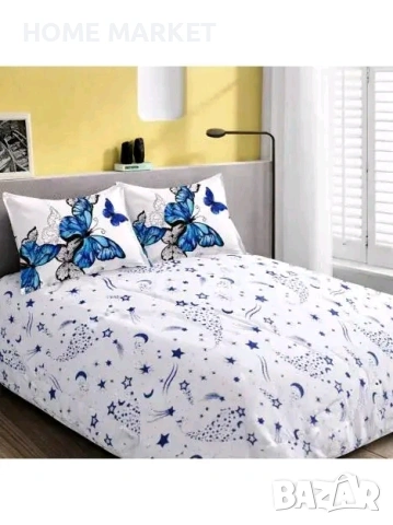 🛏️ Долен чаршаф с 4 калъфки – 5 части 🛏️ ✨ Практичен и стилен комплект за комфортна и уютна спалня