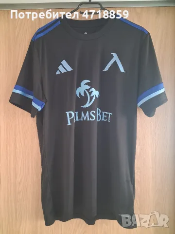 Черната фланелка ADIDAS на ПФК"Левски"1914, снимка 6 - Футбол - 55618873