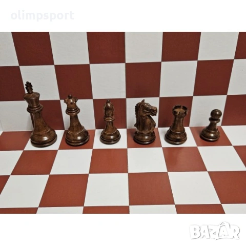 Шахматни дървени фигури Supreme Стаунтон 6 дизайн, Акация 