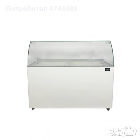 Професионална витрина за сладолед 6 x 5 л (-24°C до -14°C), бяла, снимка 4 - Хладилни витрини и фризери - 54132435