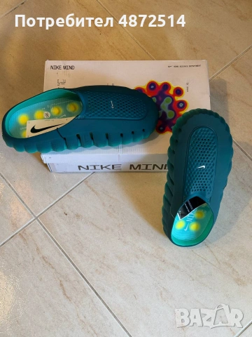 Продавам мъжки чехли Nike Mind 001 (Geode Teal / Light Menta), снимка 5 - Мъжки чехли - 55119526