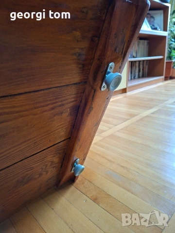 Бебешка дървена люлка за градина, ретро стил., снимка 6 - Градински мебели, декорация  - 54282064