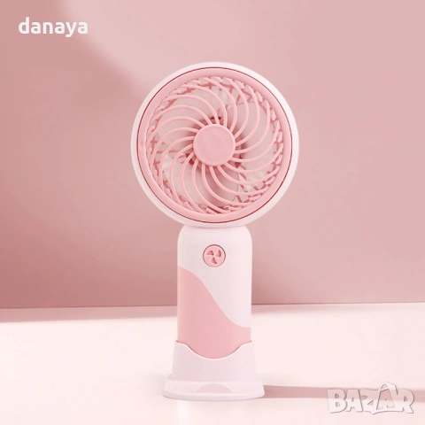 6632 Мини вентилатор със стойка за телефон, 17 см, снимка 5 - Вентилатори - 54366436