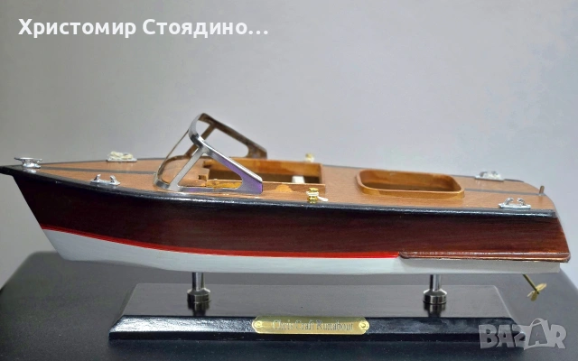 Дървен макет лодка Chris Craft Runabout
