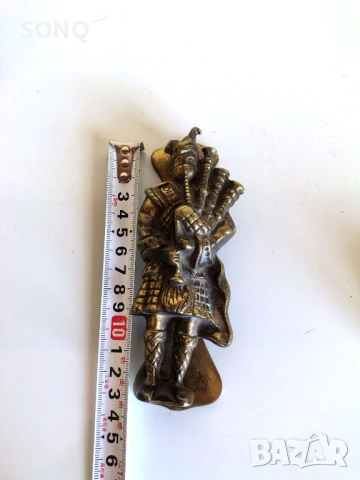 Страхотно Бронзово Чукало За Врата - Гайдар, снимка 8 - Антикварни и старинни предмети - 53983499