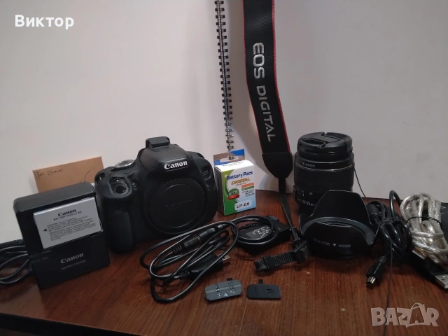 canon eos 600d с canon efs 18-55 обектив комплект, снимка 5 - Фотоапарати - 55001547