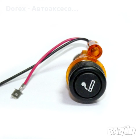 Универсална запалка за автомобил 12V с LED подсветка 28-29мм - различни цветове, снимка 5 - Аксесоари и консумативи - 54065669