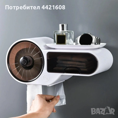 органайзер с поставка за тоалетна хартия и диспенсър с аксесоари TV1155, снимка 15 - Други стоки за дома - 54977347
