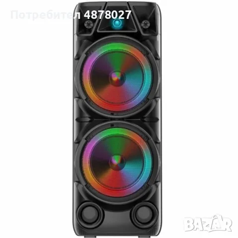 Bluetooth тонколона speaker ZQS-8210 2x8" 4800mAh, снимка 2 - Тонколони - 55553098