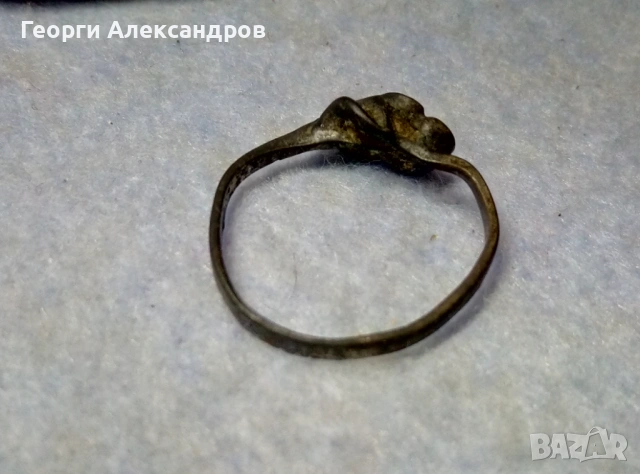 Старинен СРЕБЪРЕН ПРЪСТЕН - РОЗА Оксидирано СРЕБРО 800 Ръчна Изработка!, снимка 7 - Антикварни и старинни предмети - 54307686