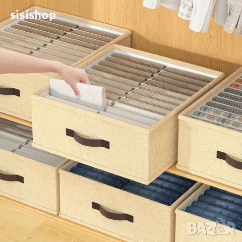 Сгъваем органайзер за гардероб с 16 секции 4869, снимка 4 - Други стоки за дома - 53994742