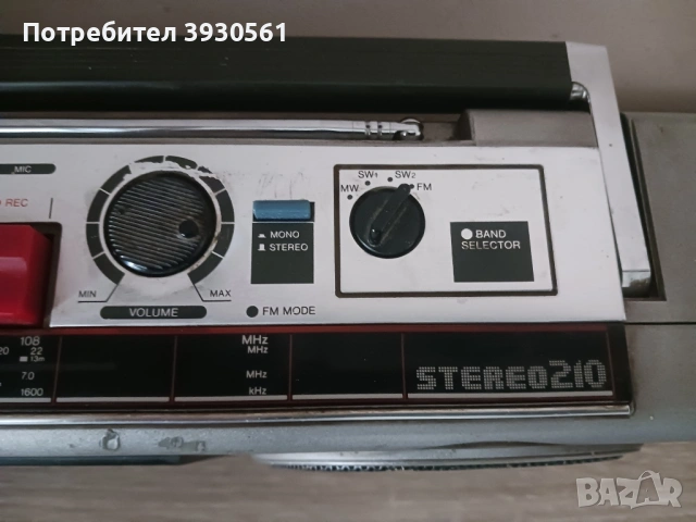 Радиокасетофон aiwa cs-210h , снимка 5 - Радиокасетофони, транзистори - 54028217