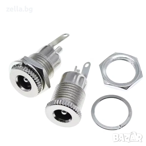 Комплект 5 броя DC захранващи букси 12V 5.5x2.1mm женски конектор – за камери LED ленти рутери 10475, снимка 8 - Друга електроника - 54706330
