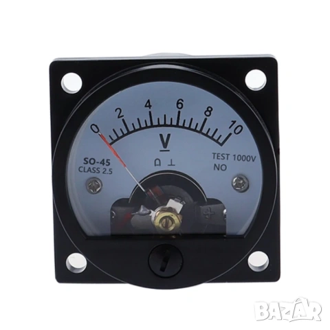 20V DC SO-45 Аналогов волтметър идеален за 12V зарядни за акумулатори, снимка 2 - Друга електроника - 53999498