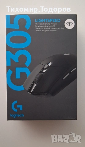 Мишка Logitech G305 Lightspeed (910-005283), оптична (12 000 dpi), безжична, USB, черна, гейминг, 6 , снимка 3 - Клавиатури и мишки - 55202976