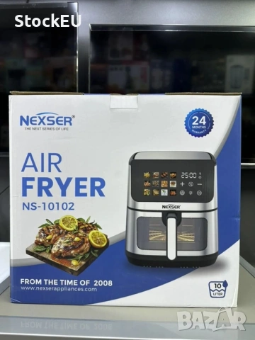 Аir fryer Еър фрайър Nexer 1600W 10л Фритюрник с горещ въздух, снимка 6 - Фритюрници - 54765906