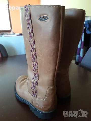 кожени ботуши Clarks с GoreTex, 28.5ти номер, снимка 5 - Детски боти и ботуши - 55486749