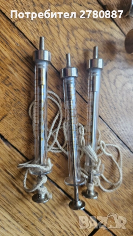 Ретро стъклени спринцовки 15 броя 10 мл, 2мл, 1мл, снимка 5 - Медицински консумативи - 53352209