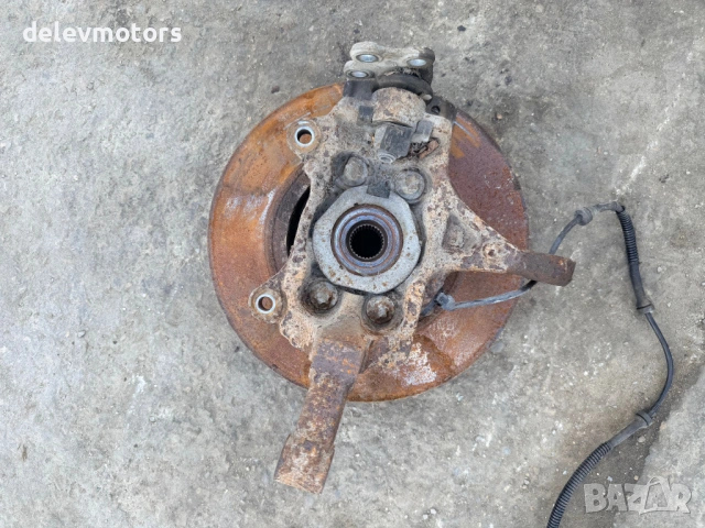 400155466R, 402026199R преден ляв шенкел с главина от Renault Trafic 3 1.6 dci двигател R9M415 121кс, снимка 2 - Части - 54932282