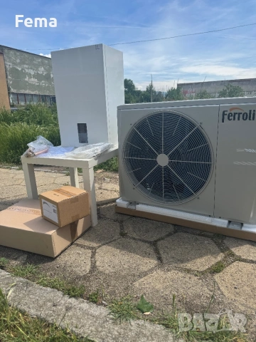 Хибридна термопомпа Ferroli– ток + газ, монофазна, чисто нови, снимка 4 - Друга електроника - 54662370