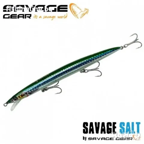 Savage Gear Jerk Minnow 17.5cm 25g F – плаващ морски воблер за лефер, лаврак и паламуд, снимка 2 - Такъми - 55389104