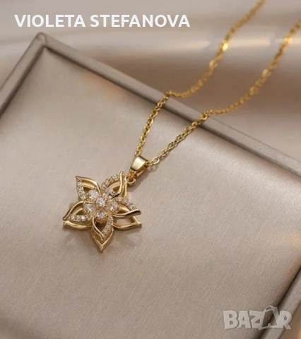 Дамски позлатени бижута от медицинска неръждаема стомана 