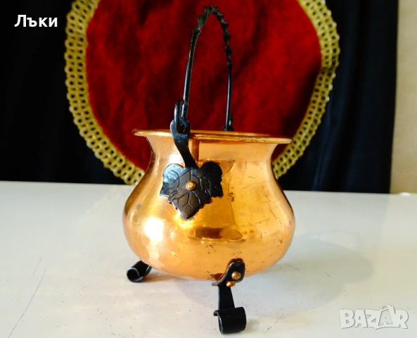 Медно менче 150 мл. , снимка 4 - Антикварни и старинни предмети - 53951973