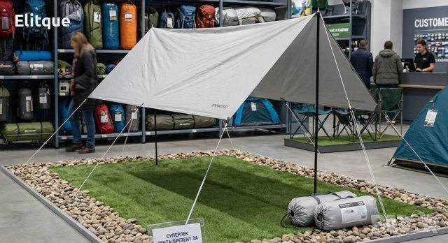 Слънцезащитно платно с метални пръти 3x4x2.4 м – UV защита и водоустойчив навес за двор