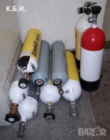 Продавам ЖЕЛЯЗНА БУТИЛКА - 5L - 200 BAR - АТМОСФЕРИ работно налягане, снимка 7 - Въздушно оръжие - 54481413