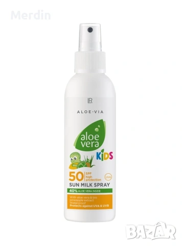 LR ALOE VERA Слънцезащитно спрей мляко за деца SPF 50