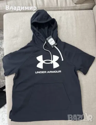 Under Armour черен дамски суичър с качулка (hoodie), размер М