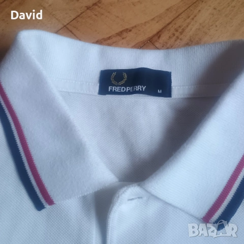 Оригинална Поло фланелка Fred Perry, снимка 3 - Тениски - 54678308
