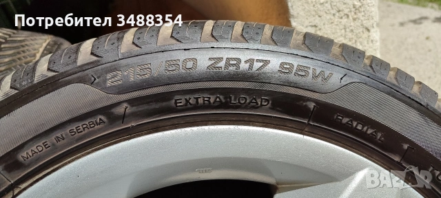 Лети джанти 17" 4х114.3 за Chevrolet Epica с почти нови всесезонни гуми с ГАРАНЦИЯ, снимка 3 - Гуми и джанти - 54749256