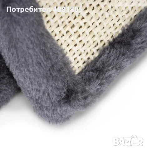Драскалка за котки с легло, сизалова драскаща зона и интерактивни играчки, 2 нива, 50 см., снимка 4 - За котки - 55505504