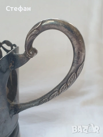 Посребрени подстакани, снимка 4 - Антикварни и старинни предмети - 54306594