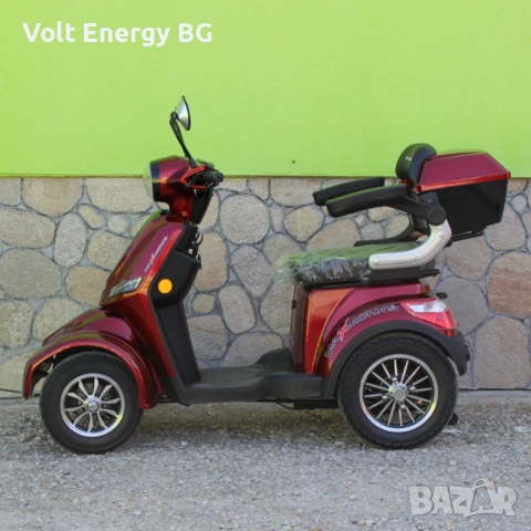 Електкрическа четириколка Max Motors FM4, 1500W, 60V, 20Ah, червен металик, снимка 12 - Инвалидни скутери - 54886289