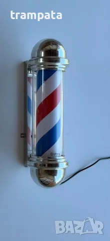 НАЙ ДОБРАТА ОФЕРТА Physa Въртящ се светещ бръснарски стълб , Barber pole, снимка 8 - Фризьорски принадлежности - 55679679