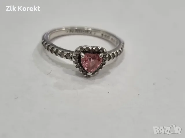 Сребърен пръстен PANDORA Валс, снимка 3 - Пръстени - 55492697