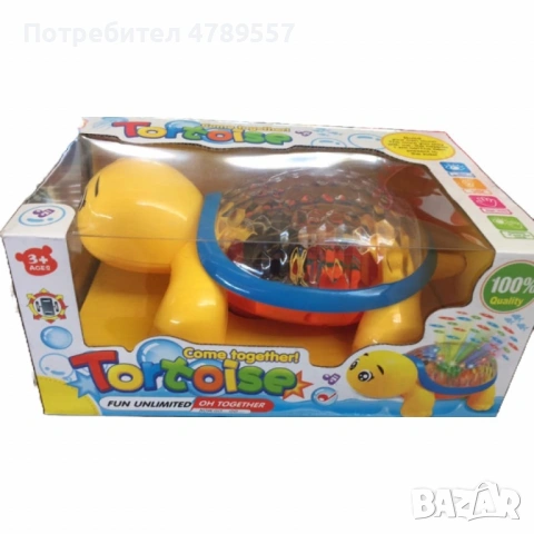 Щастлива костенурка – Детска интерактивна играчка с 3D светлини, музика и проекция, снимка 2 - Други - 54197021