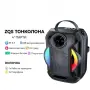 Преносима Bluetooth караоке колона ZQS-W4110 с 2 безжични микрофона, RGB светлини, FM радио, USB, TF, снимка 3