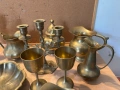 свещници, кани, купи и чаши от месинг, снимка 6